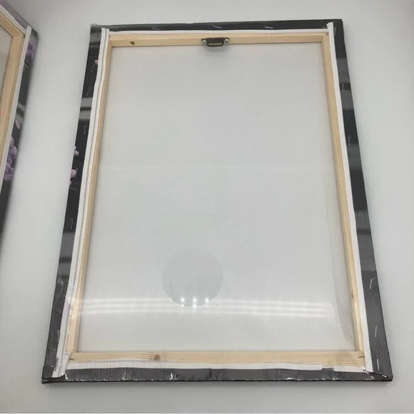 Homeo 3 piece canvas full moon with purple flowered tree 12”x 16” each - Picture 6 of 6